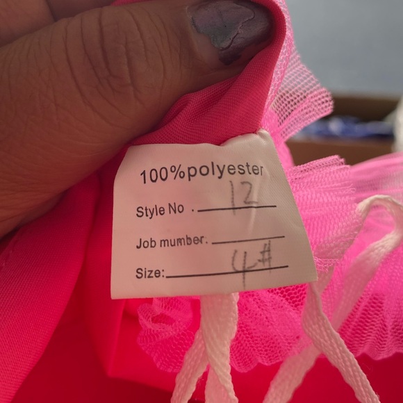 Hot Pink Tulle Corset Mini Dress Bow Barbiecore Prom Homecoming Event Size 4 - Picture 12 of 14